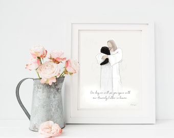 One Day We Will See You Again, Heaven, Spouse Loss, Mom Loss, Wife Loss, Sister Loss, Grandmother Loss, Funeral Gift, Wake Gift, Greif Gift,