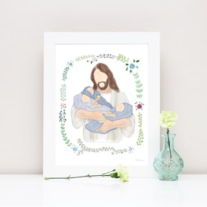 Triplet Loss, Triplets, Remembrance, Remembrance Gift, Infant Loss, Child Loss, Condolence, Triplet, Triplet Loss, Christ Holding Babies