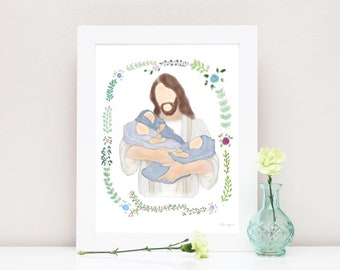 Triplet Loss, Triplets, Remembrance, Remembrance Gift, Infant Loss, Child Loss, Condolence, Triplet, Triplet Loss, Christ Holding Babies