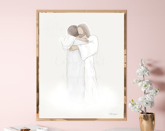 Memorial Art Print: Loss of Loved One Sympathy Gift (Digital Download)