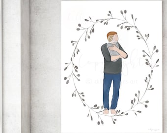 Angel Baby Memorial Print: Father's Day Keepsake (Digital Download)