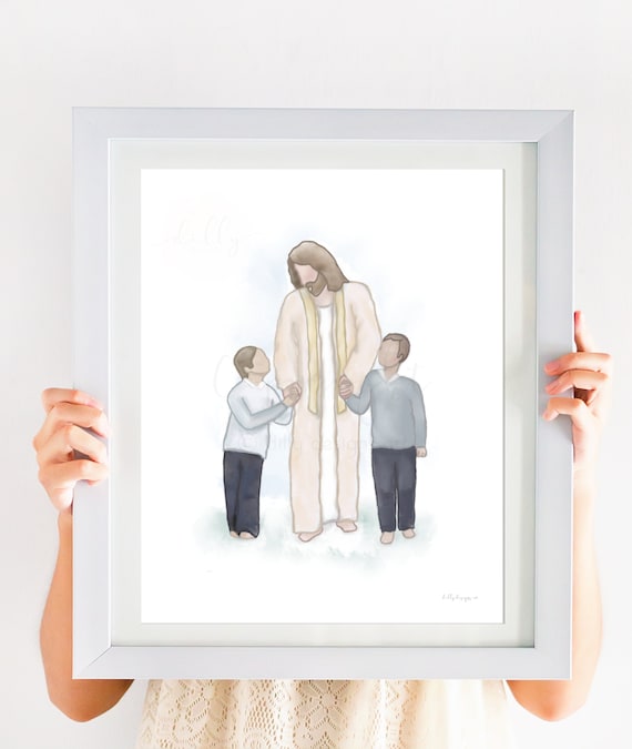 Jesus Christ Art Print: Children, Latter Day Saints Decor (Digital Download)