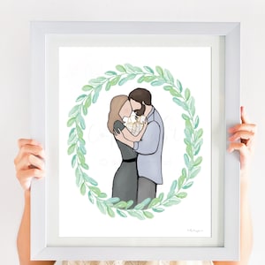 Memorial Artwork, Twin Death, Baby Loss, Infants, Memorial Gift. Twin Loss Gift, Twin Memorial, Twin Funeral, Twin Babies, Twin Angels, Loss
