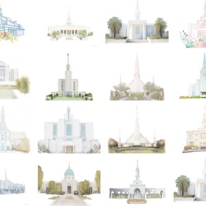 LDS Temple Bundle, 35 Temple Printables, Art Printables, Receive All ...