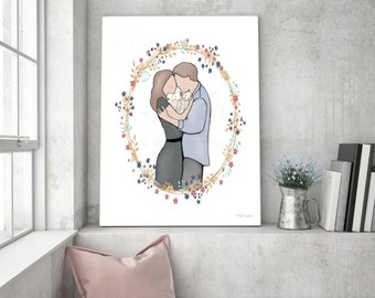 Angel Baby Memorial Art Print, Loss Gift (Digital Download)