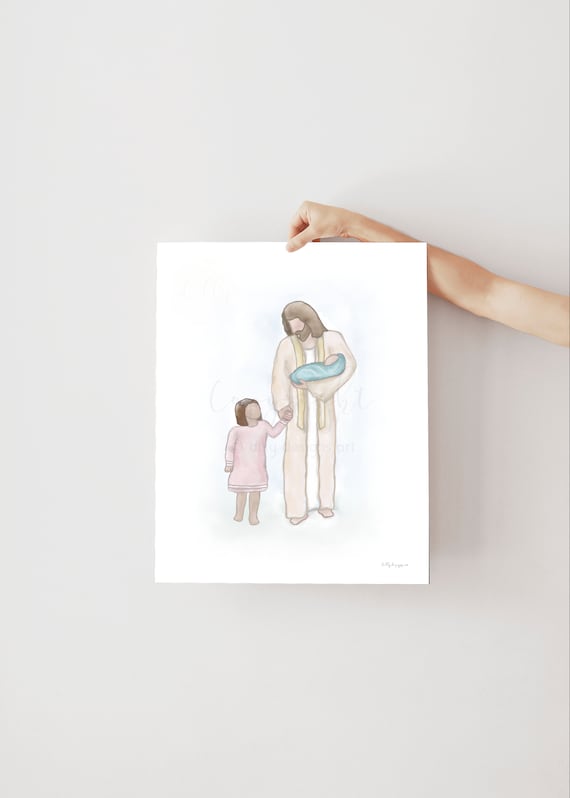 Jesus With Girl, Jesus With Baby, Todder and Baby, Children In Heaven, Children With Jesus, Christ With Children, Jesus Painting, Jesus Art