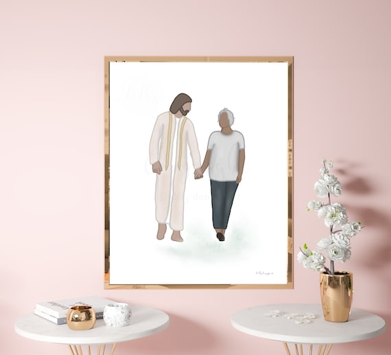 Christ's Love, Printable Art, Prayer, God, Christian Art, Jesus Art, Christ Art, Walking With Jesus, Redeemer, Savior, Christian Gift, Woman