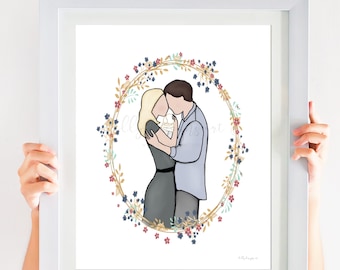 Infant Loss Memorial Print, Angel Baby Gift (Digital Download)