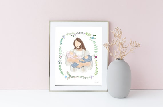 Memorial Artwork, Memorial Gift, Twin Memorial, Baby Memorial, Infant Memorial, Twin Loss Gift, Baby Loss Gift, Condolence Gift, Christ