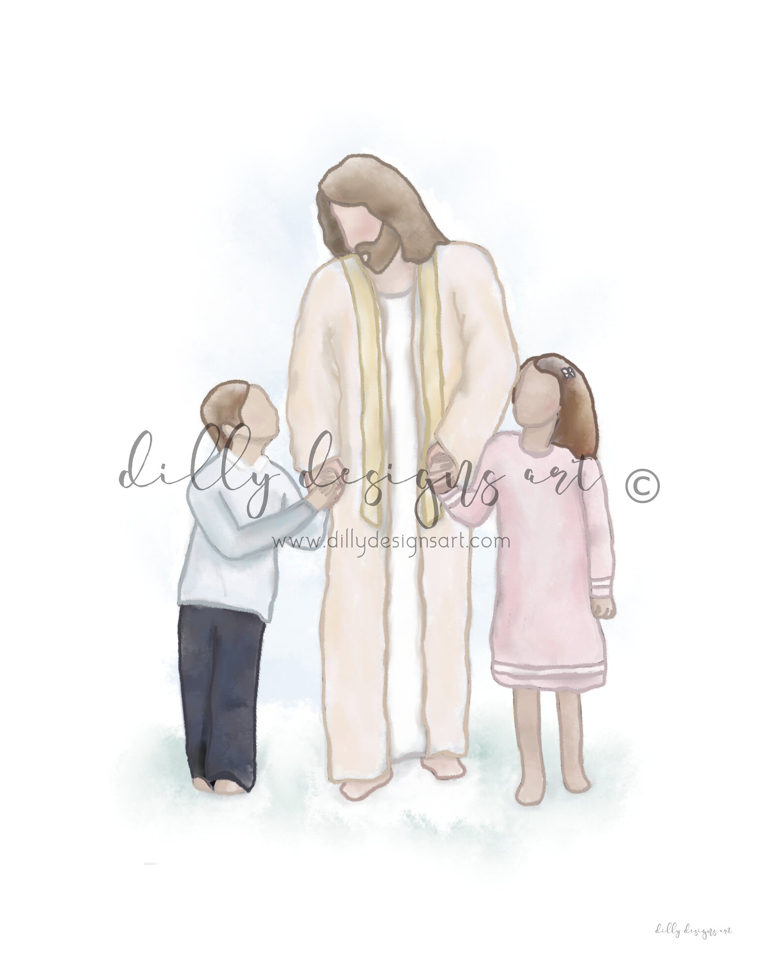 Christ and Children Christ Children Jesus With Children - Etsy