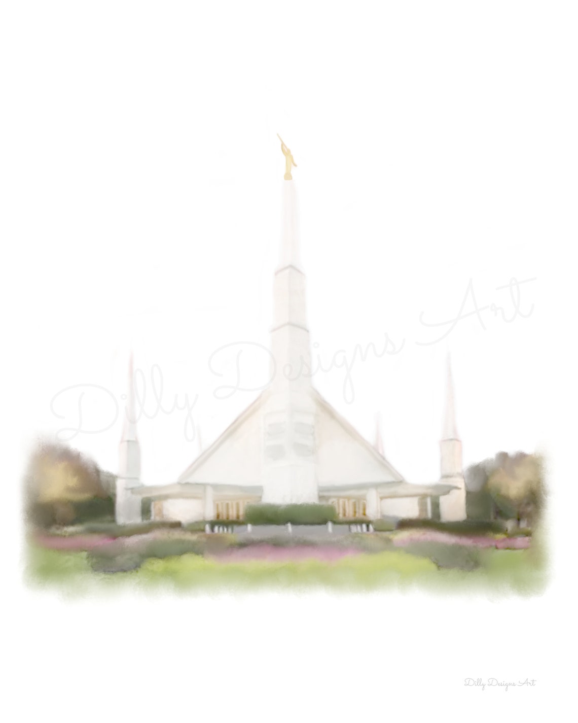 Dallas Texas Temple LDS Temple Printable Church of Jesus - Etsy