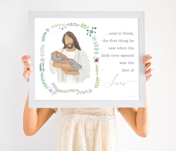 Sympathy Gift, Angel Baby Art Print, Infant Loss (Digital Download)