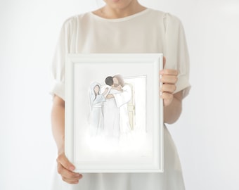 Bereavement Gift, Condolence Gift, Mother Mary, Christ, Mary and Christ, Funeral Gift, Christian Art, Condolence, Sympathy, Sympathy Gift