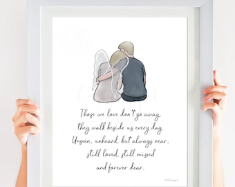 Memorial Quote Art Print: Sympathy Gift for Loss (Digital Download)