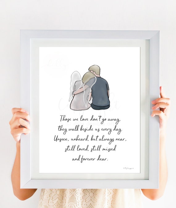 Printable Funeral Gift, Memorial Gift, Sympathy Gift, Sympathy Quote, Husband Loss, Partner Loss, Thoughtful Printable, Printable Wall Art