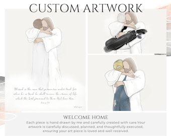 Personalized Jesus Art: Custom Memorial Portrait (Digital Download)