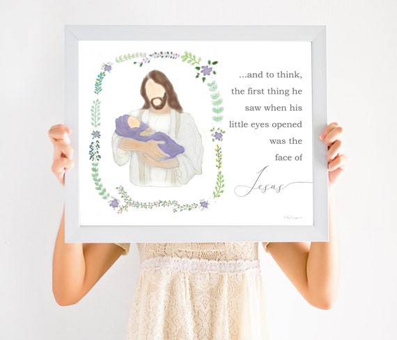 Miscarriage Gift, Miscarriage, Infant loss, Loss of Baby, Angel Baby, Infant Loss Gift, Face of Jesus, Grieving Parents Gift, Baby in Heaven