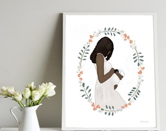Rainbow Baby Printable Art: Pregnancy Remembrance Gift (Digital Download)