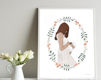 Rainbow Baby Art Print: Pregnancy Remembrance Gift (Digital Download)