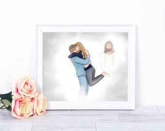 Reunion in Heaven Art: Christian Grief Gift (Digital Download)
