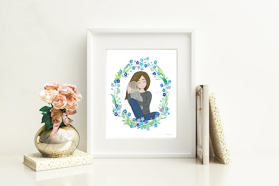 Baby Loss Memorial Print: Forget-Me-Nots Art (Digital Download)
