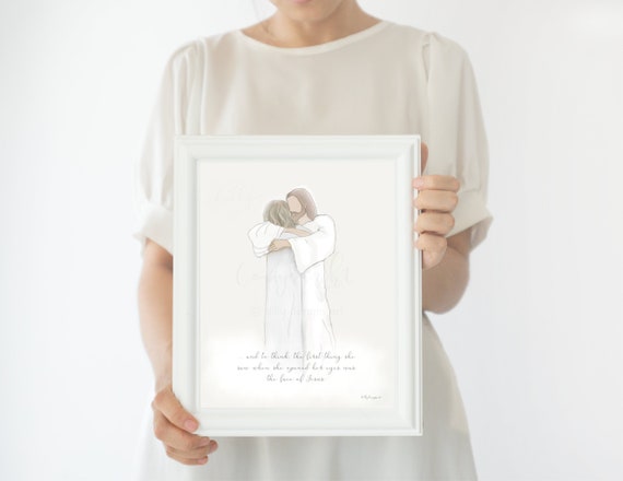 In Loving Memory, Printable Artwork, Memorial Artwork, Same Day Gift, Loss of Mom, Loss of Grandparent, Loss of Grandmother, Loss of Woman