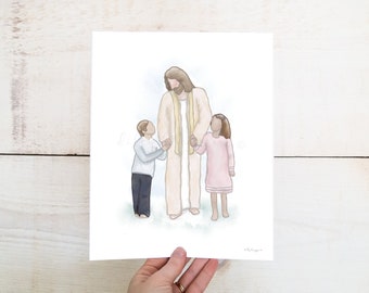 Jesus Christ and Children Art Print (Digital Download)