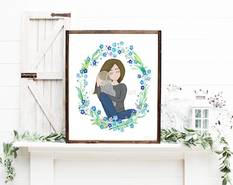 Baby Loss Memorial Print: Forget-Me-Nots Art (Digital Download)