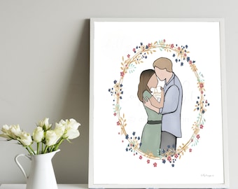 Pregnancy Loss Art Print: Sympathy Gift, Bereavement Gift (Digital Download)