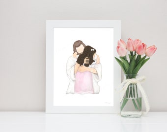 Jesus Christ Hug Art: Christian Home Decor (Digital Download)