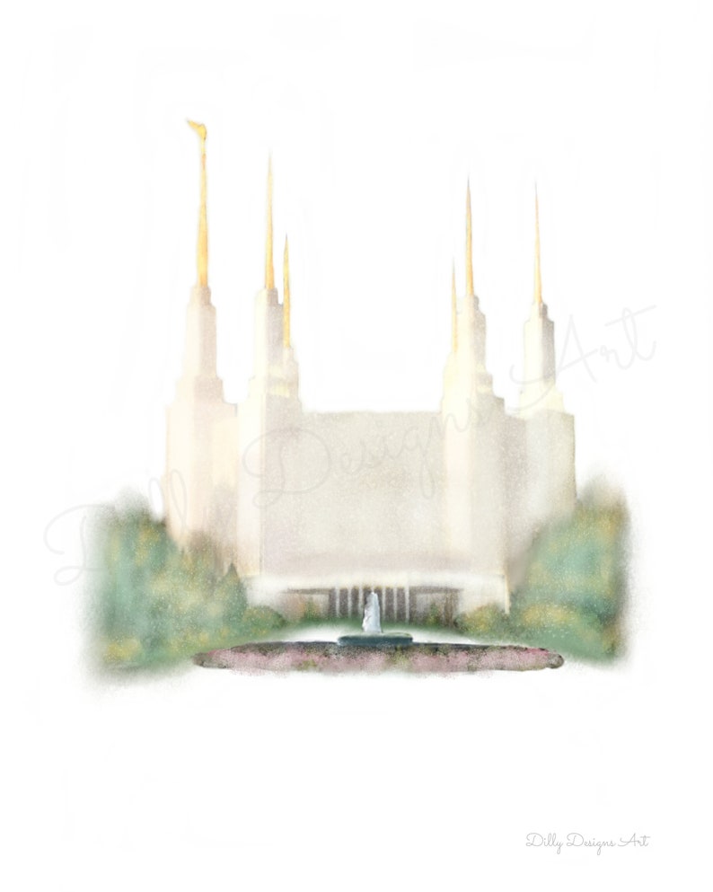 Washington DC Temple DC Temple DC Lds Temple Washington - Etsy
