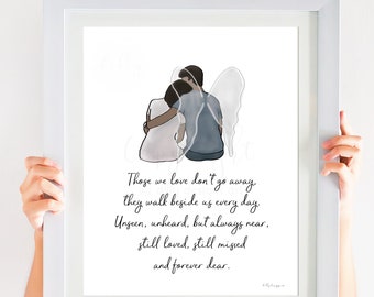 Memorial Remembrance Art Print, Loss of Loved One Gift (Digital Download)
