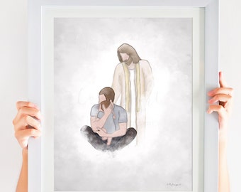 Baby Loss Memorial Art, Remembrance Gift, Husband, Dad (Digital Download)