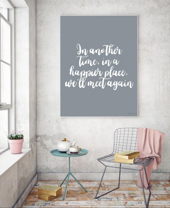 Memorial Quote Calligraphy Print: Sympathy Gift, Remembrance Art (Digital Download)