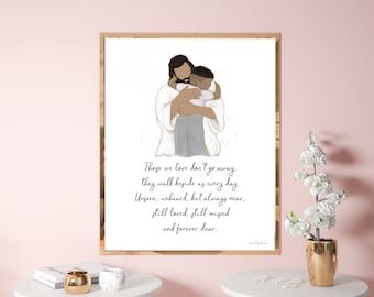 Memorial Quote Art: Sympathy Gift, Remembrance Print (Digital Download)