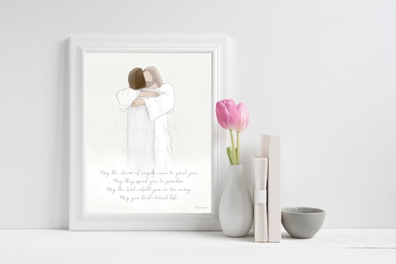 Reuniting in Heaven Art: Mom, Dad, Grandma, Grandpa (Printable Art)