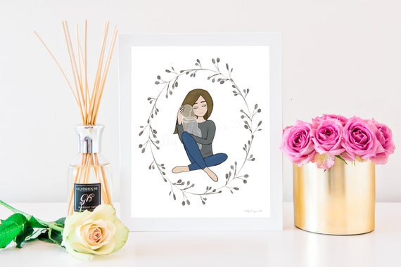 Miscarriage Gift, Infant Loss Art Print, Angel Baby (Digital Download)