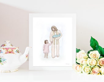 Baby Loss, Infant Loss, Sibling Loss, Sibling Memorial, Sibling Sympathy, Sympathy Gift, Bereavement Gift, Condolence Gift, Grieving Child