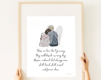 Memorial Quote Art: Husband Loss Sympathy Gift (Digital Download)