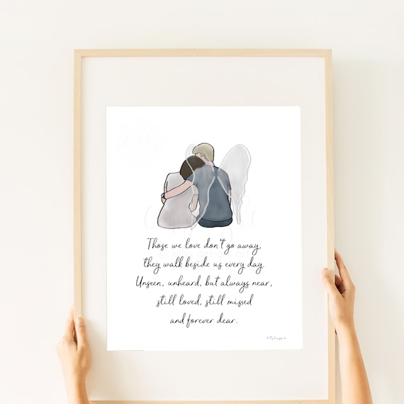 Memorial Gift, Memorial Quote, Artwork, Printable Artwork, Husband Death, Husband Loss, Gift For Grieving, Grief Gift, Sympathy Gift, Memory