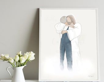 Grandpa Remembrance Print, Sympathy Gift, Loss of Loved One (Digital Download)