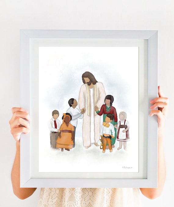 He Loves All Children, Children Around The World, Different Nationalities, Different Ethnicities, Church Art, Christian Art, Church of Jesus