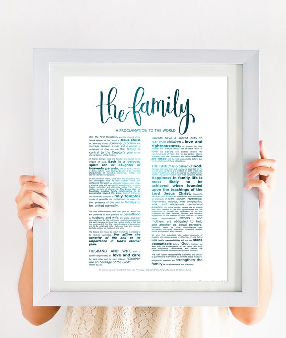3 graphic about The Family a Proclamation to the World Printable referred to as 3