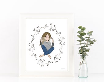 Twin Loss Art Print: Angel Babies Memorial (Digital Download)