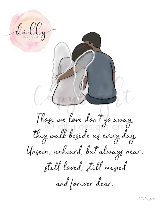 Angel Wings Memorial Art: Sympathy Gift (Printable Art)
