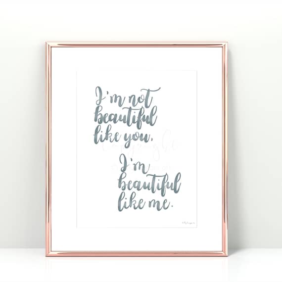 Inspirational Quote Print: Hand Lettered Calligraphy Art (Digital Download)