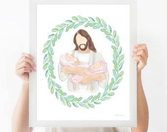 Loss of Multiples, Memorial Printable, Grief Printable, Christian Printable, Church Printable, Jesus Christ Printable, Babies With Christ