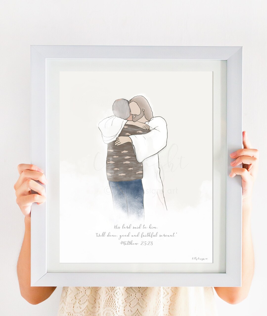 Scripture Hug Condolence Art Print, Jesus Hug, Scripture Gift (digital Download) - Etsy