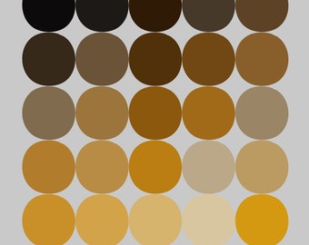 Gold color palette Procreate