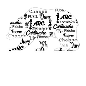 Nuage de mots dans un ours